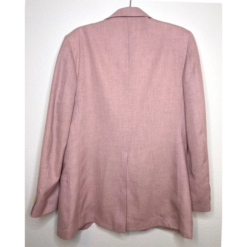 Wm F Farah Mens Sport Coat Vintage Two Button Blazer 40L Pink